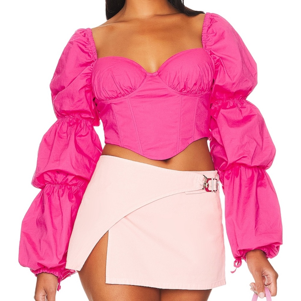 Tawny Corset Top 
MAJORELLE